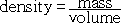 density formula